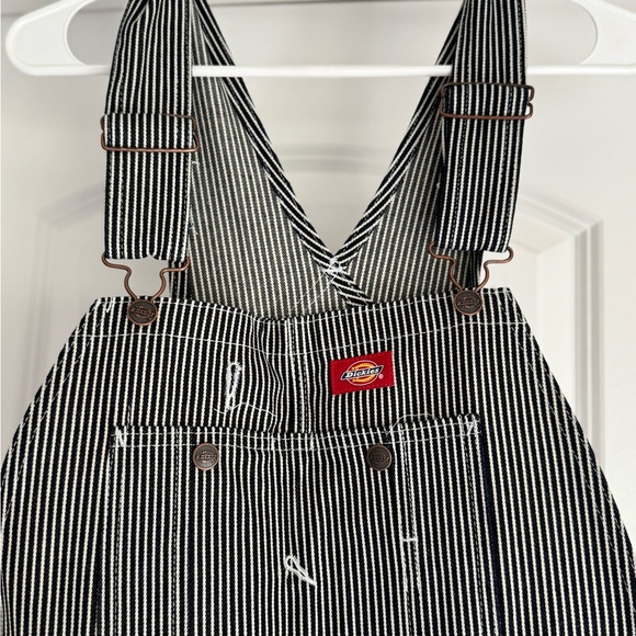 Brand New Dickies Black/White Striped Bib Overalls, 32X30 - Picture 2 of 10